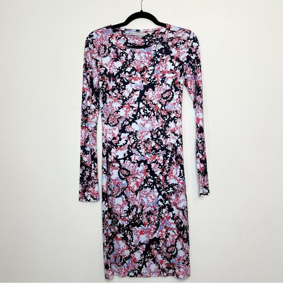 Mary Katrantzou Silk Long Sleeve Dress Size S - Picture 1 of 10